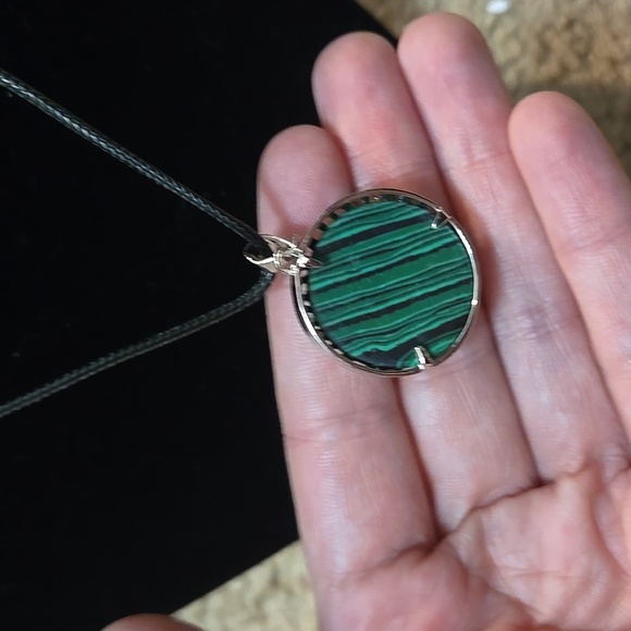 Green Malachite Tree of life Necklace N101 - Picture 3 of 3